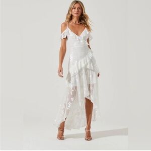 ASTR THE LABLE JACQUARD DRESS